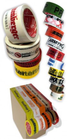 Paketband bedruckt BOPP - Acrylat Kleber